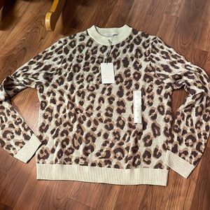 Leopard print sweater